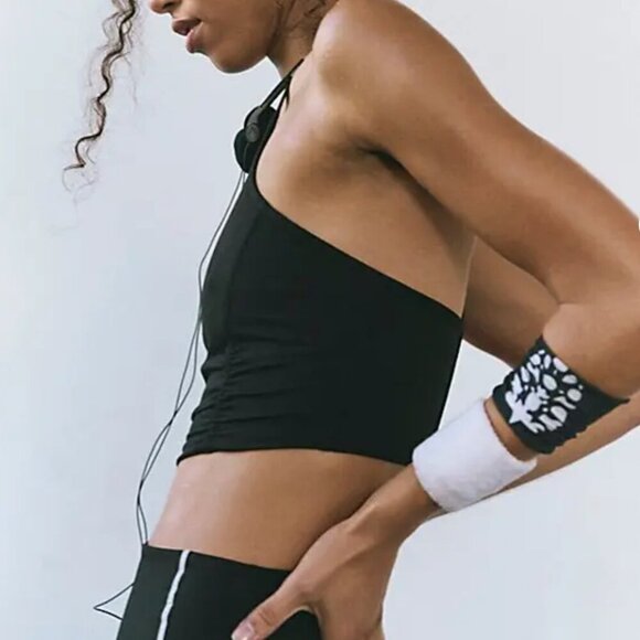 #67 NWT Free People You're A Peach Cami in Black - Picture 3 of 8